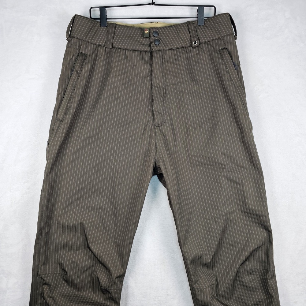 BURTON RONIN Snowboard Pants Men Large 34x32 Stripe La Cosa Nostra Baggy Y2K Ski